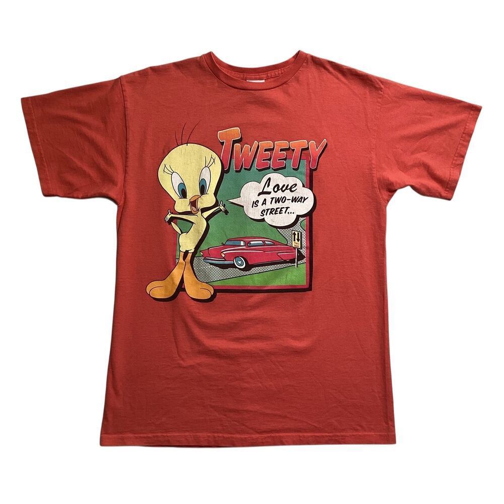 Vintage looney tunes Tweety Bird graphic t-shirt women’s L orange